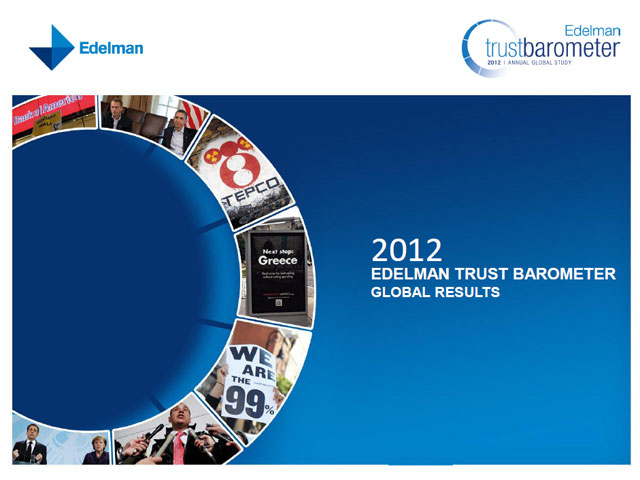 Edelman Güven Barometresi 2012 Global Raporu